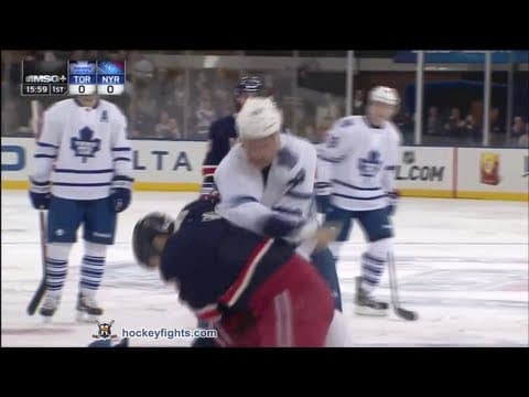 C. Orr (TOR) vs. M. Rupp (NYR)