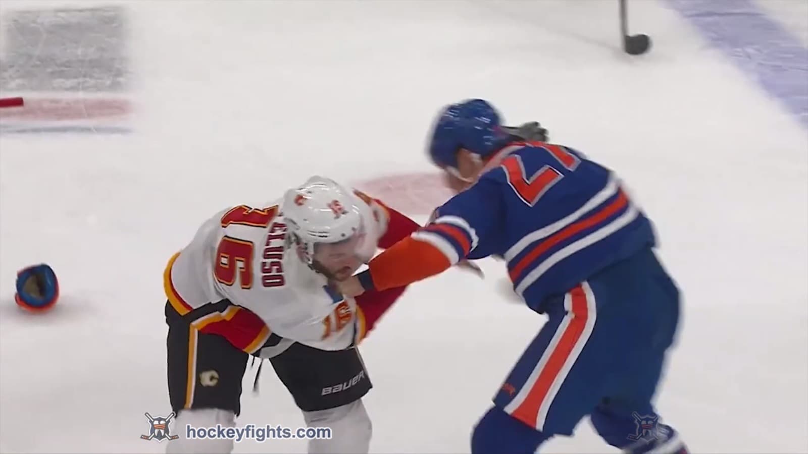 A. Peluso (CGY) vs. M. Lucic (EDM)