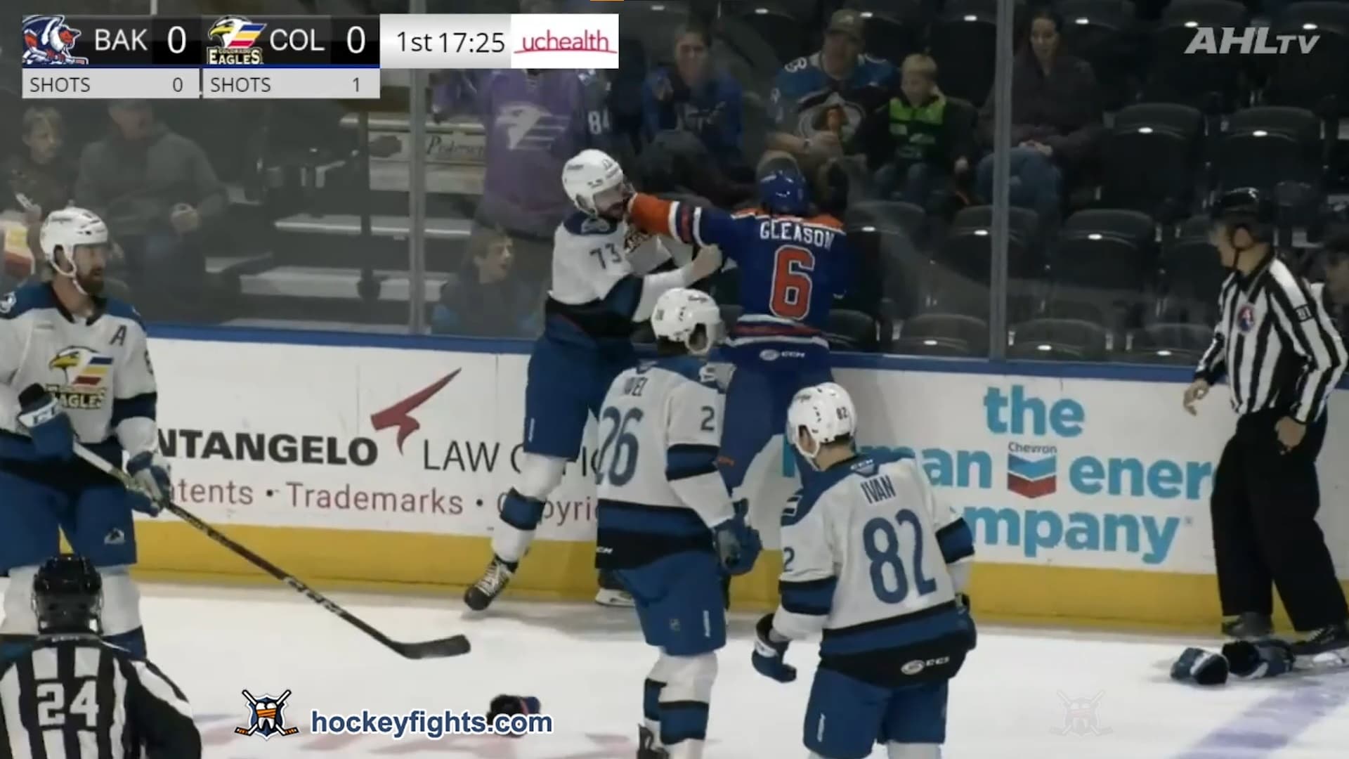 B. Gleason (BAK) vs. D. Smith (COL)