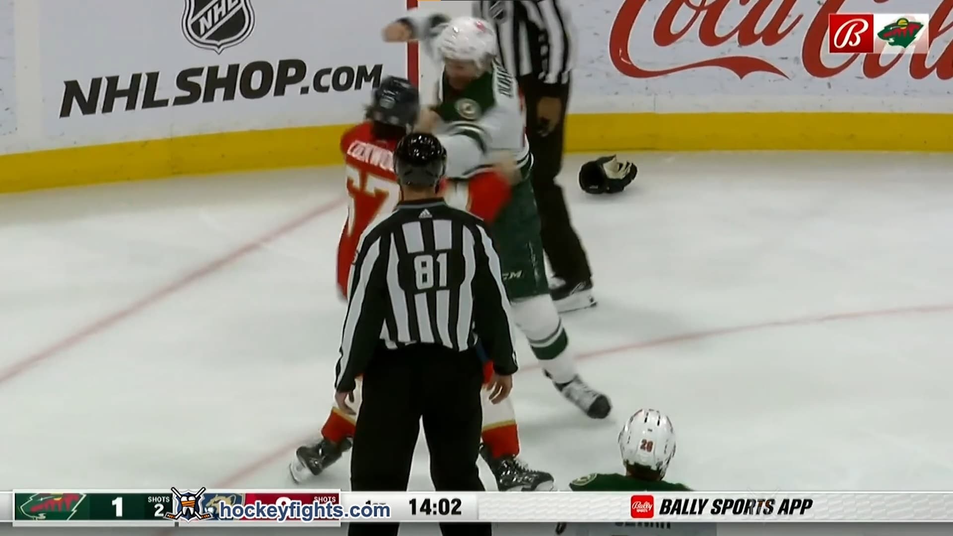 B. Duhaime (MIN) vs. W. Lockwood (FLA)