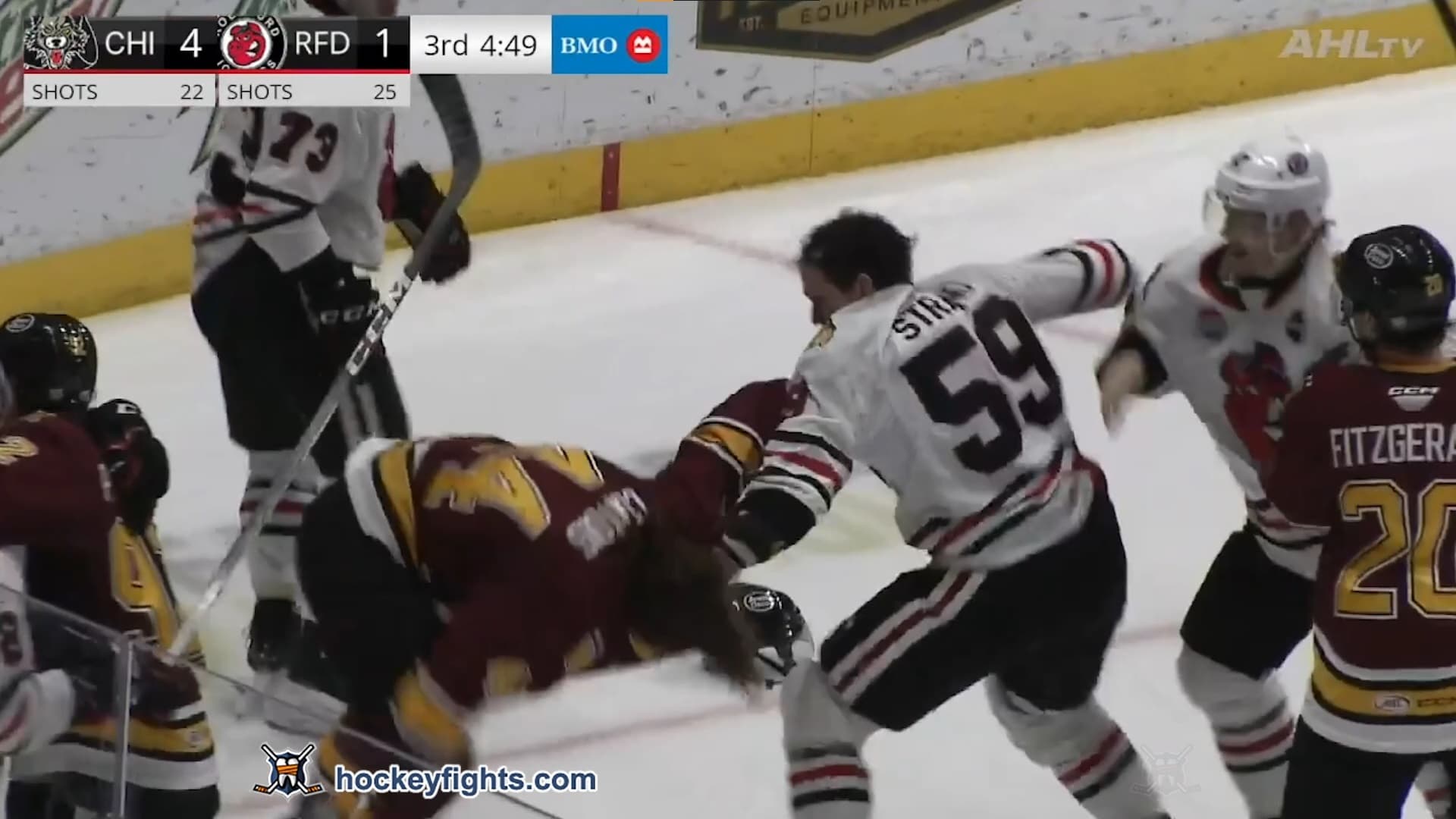 M. Comtois (CHI) vs. A. Strand (RCK)