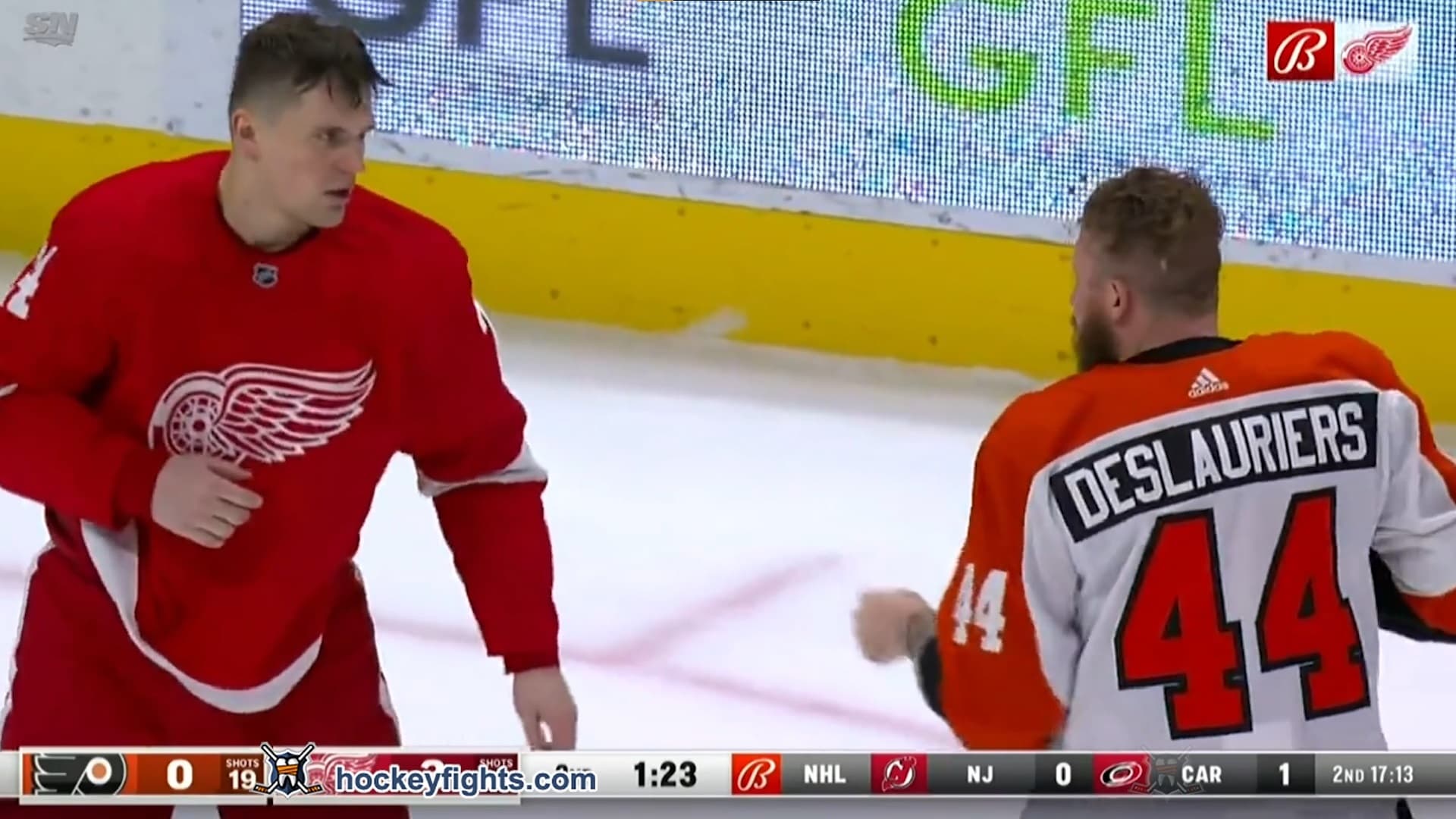 N. Deslauriers (PHI) vs. K. Kostin (DET)