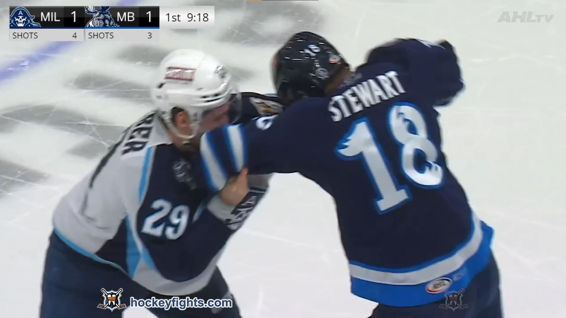 T. Felhaber (MIL) vs. D. Stewart (MTB)