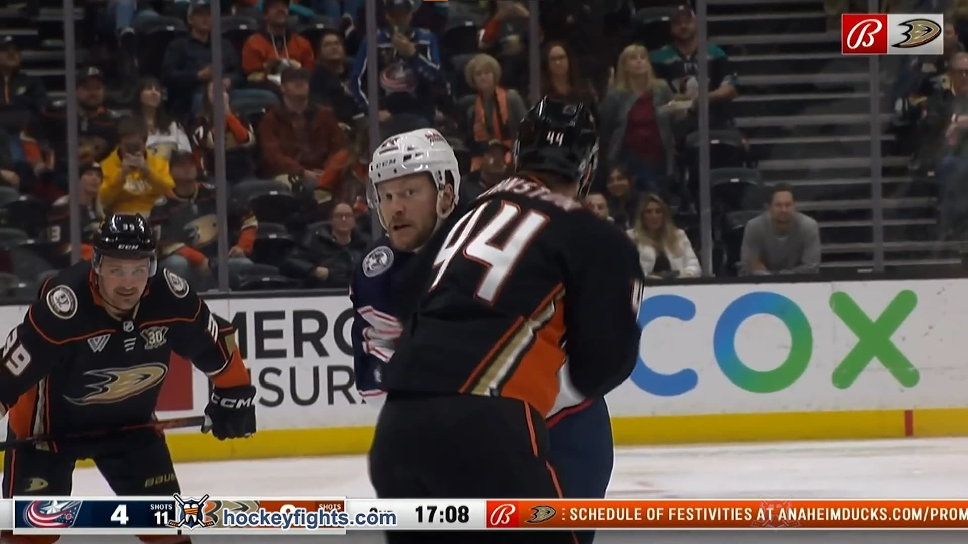 M. Olivier (CBJ) vs. R. Johnston (ANA)