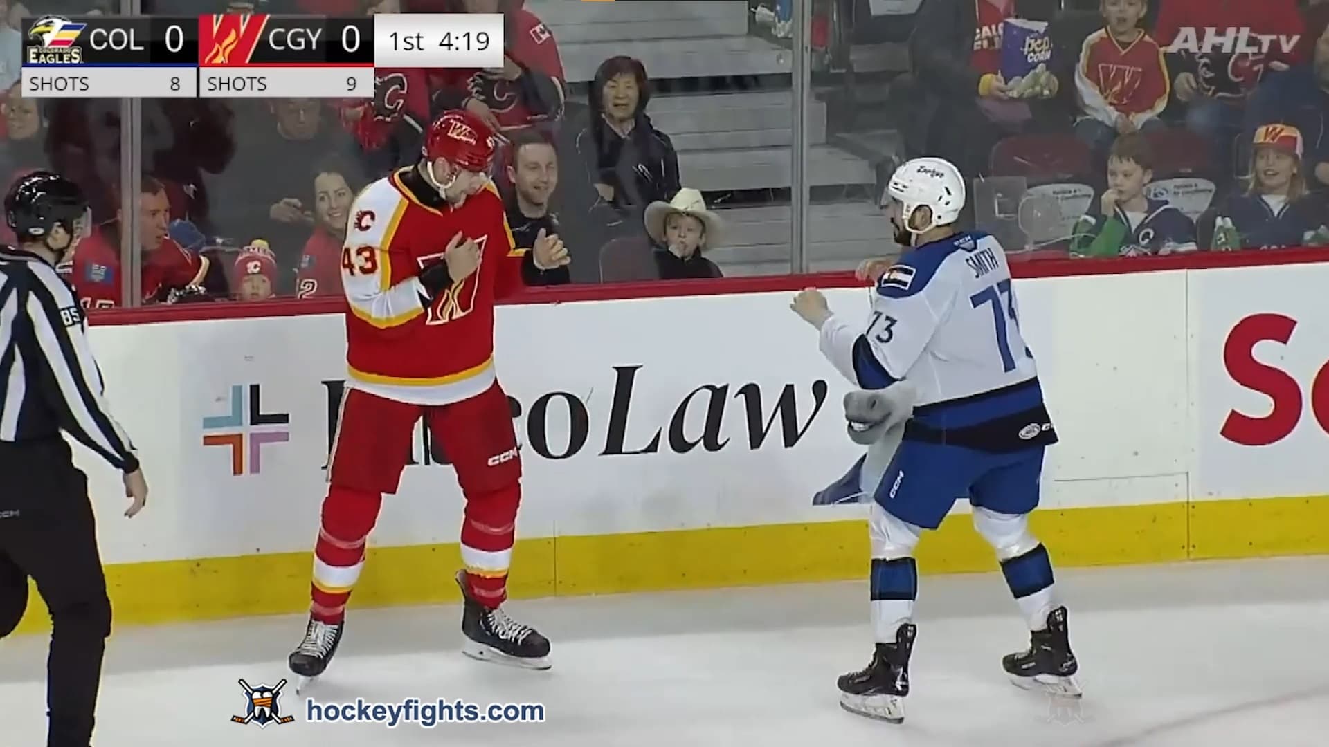 D. Smith (COL) vs. A. Klapka (CGW)