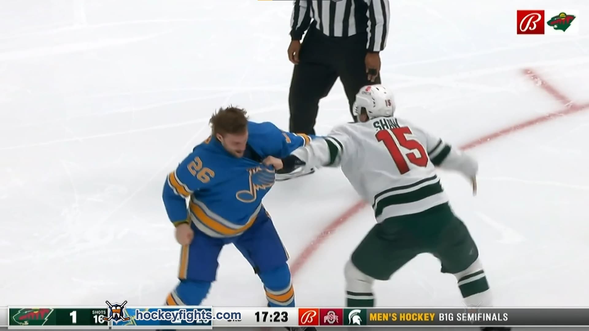 M. Shaw (MIN) vs. N. Walker (STL)