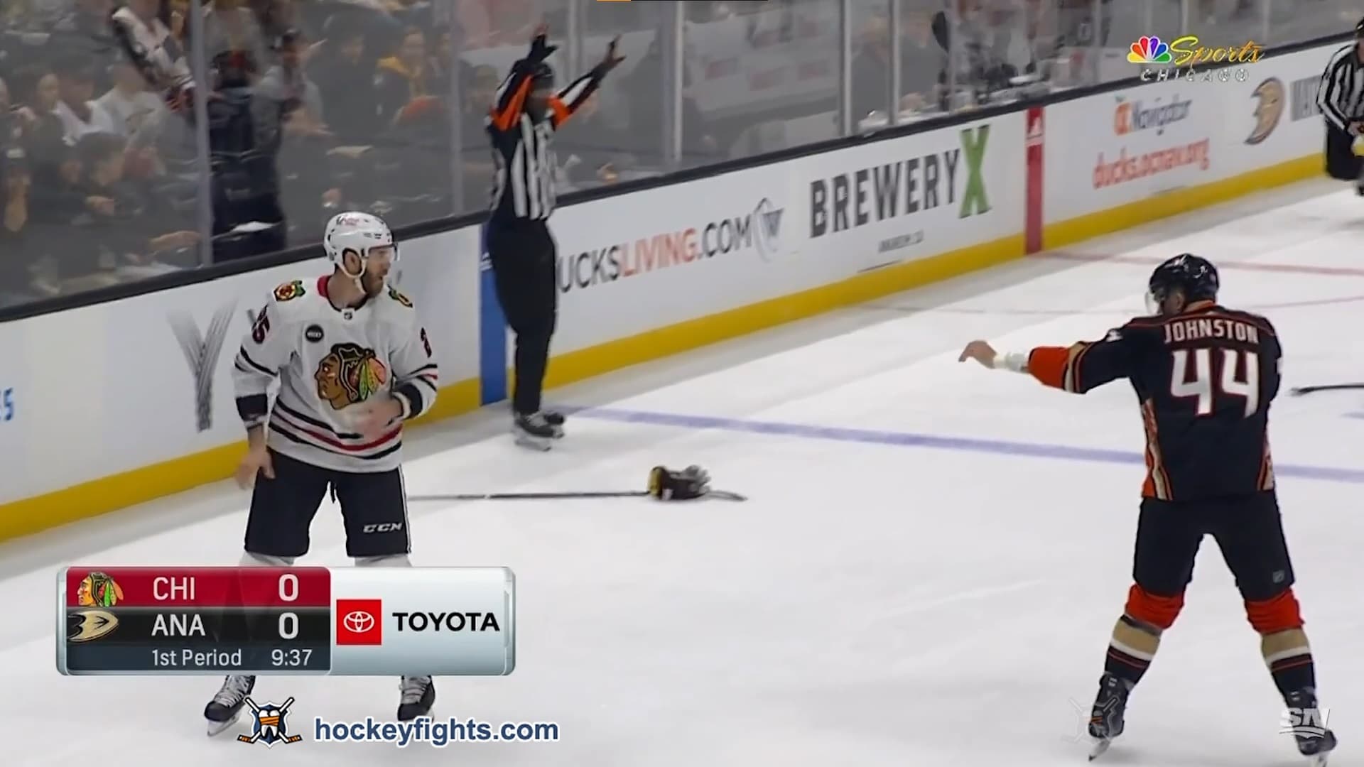 J. Tinordi (CHI) vs. R. Johnston (ANA)