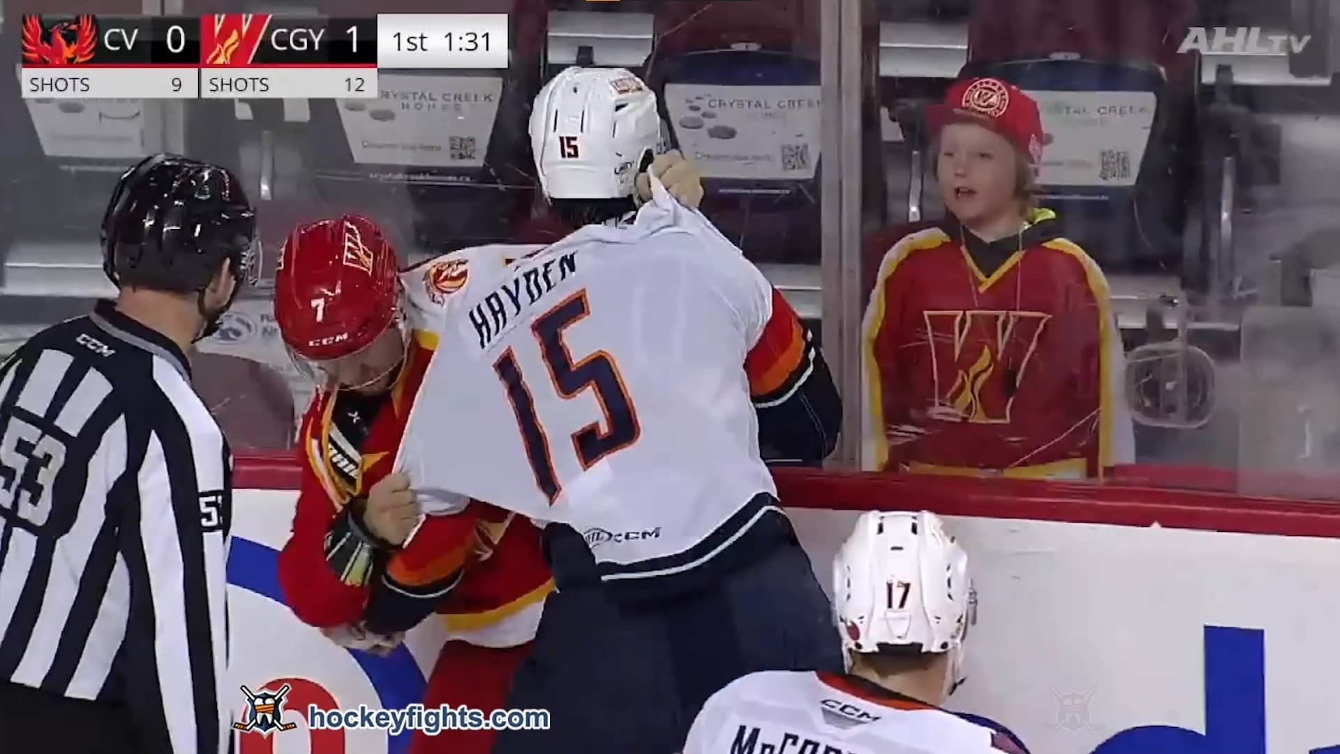 J. Hayden (CVF) vs. B. Sutter (CGW)