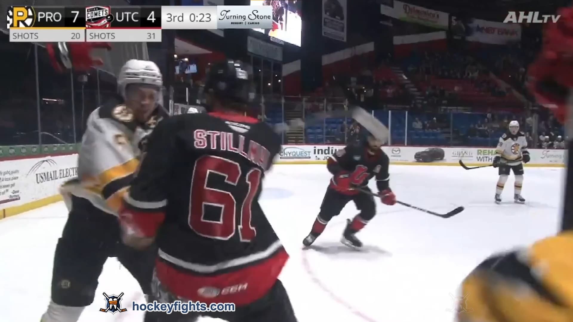 I. Mitchell (PRO) vs. C. Stillman (UTI)