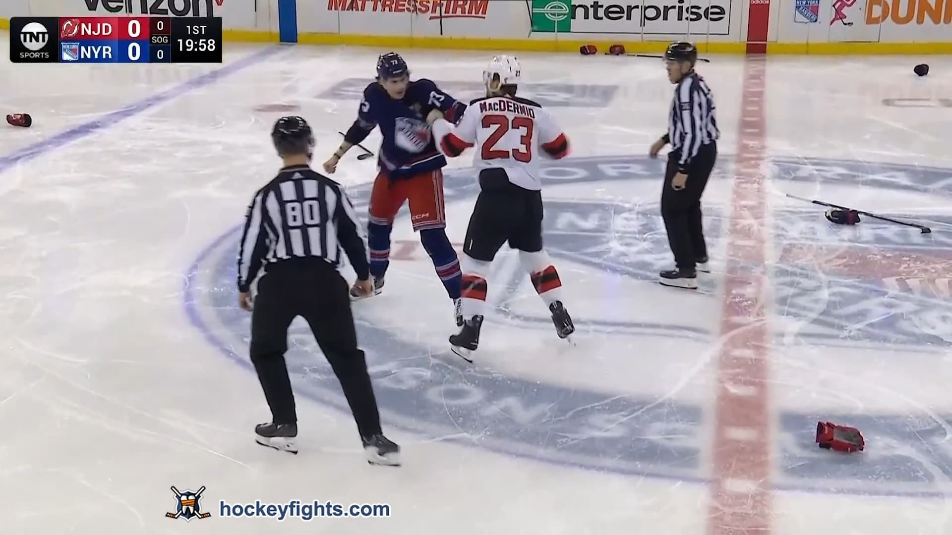 K. MacDermid (NJD) vs. M. Rempe (NYR)