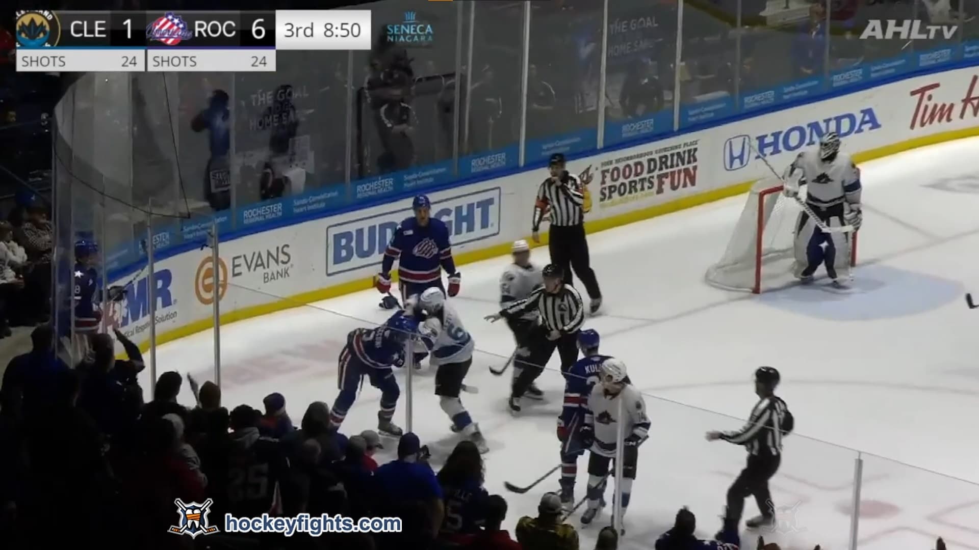 B. Sweezey (CLE) vs. J. Cecconi (ROC)