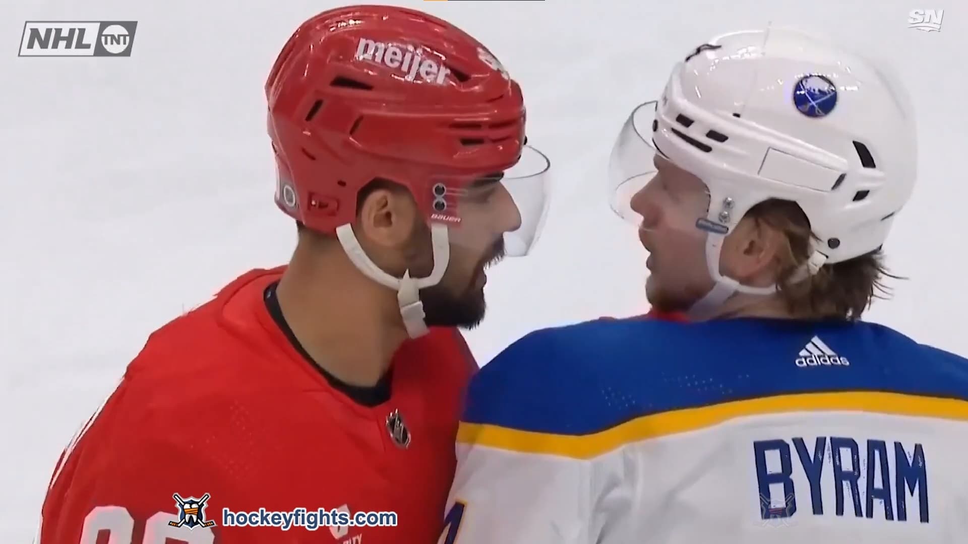 B. Byram (BUF) vs. J. Veleno (DET)