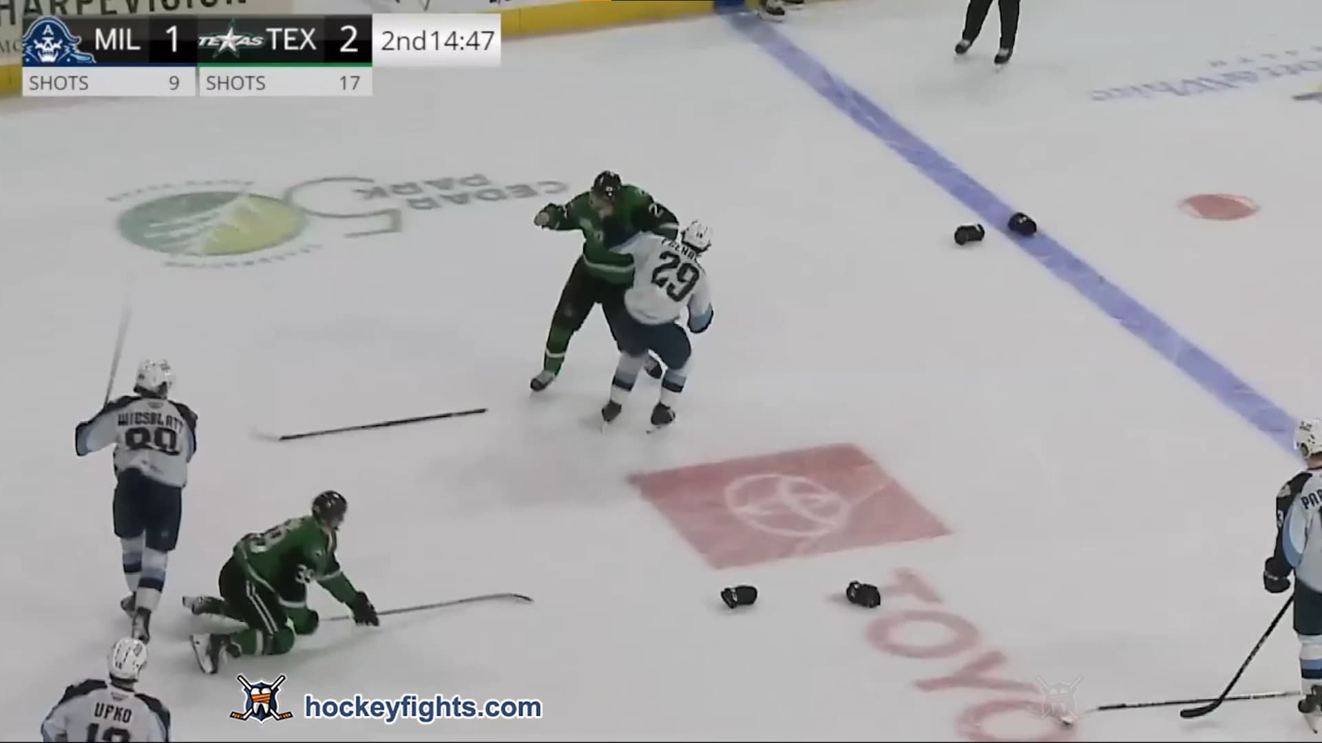 T. Felhaber (MIL) vs. J. Becker (TXS)