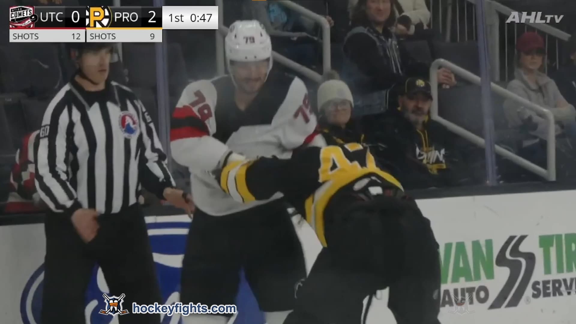 S. Laberge (UTI) vs. J. Abate (PRO)