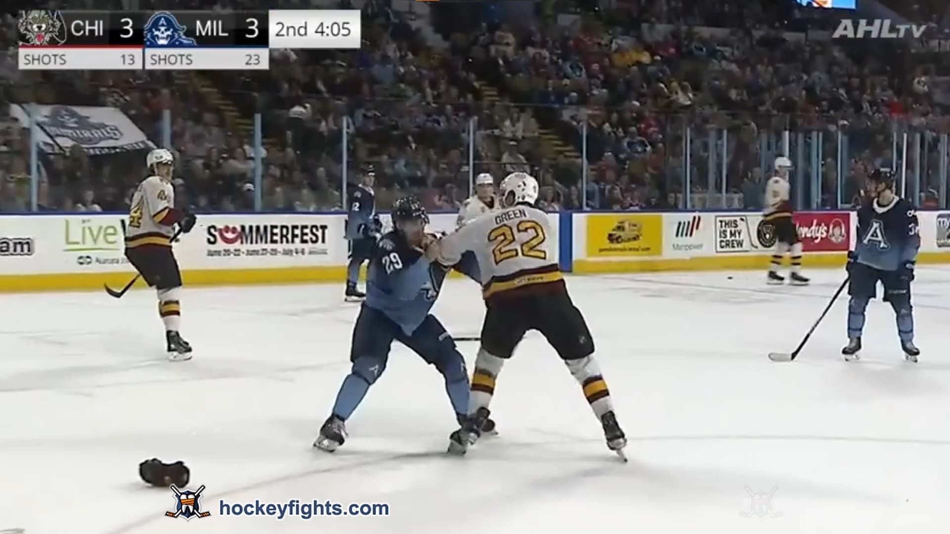 A. Green (CHI) vs. T. Felhaber (MIL)