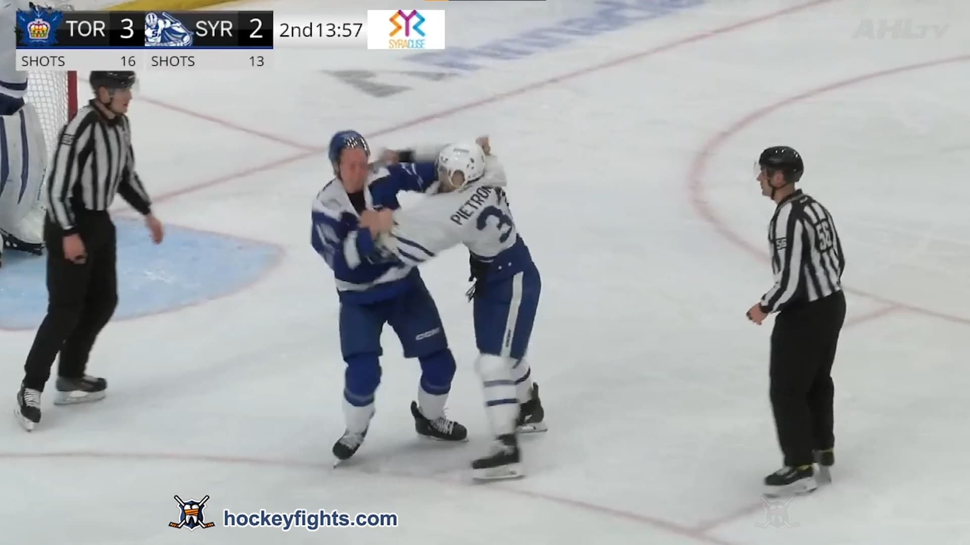 M. Pietroniro (TOR) vs. T. Allard (SYR)