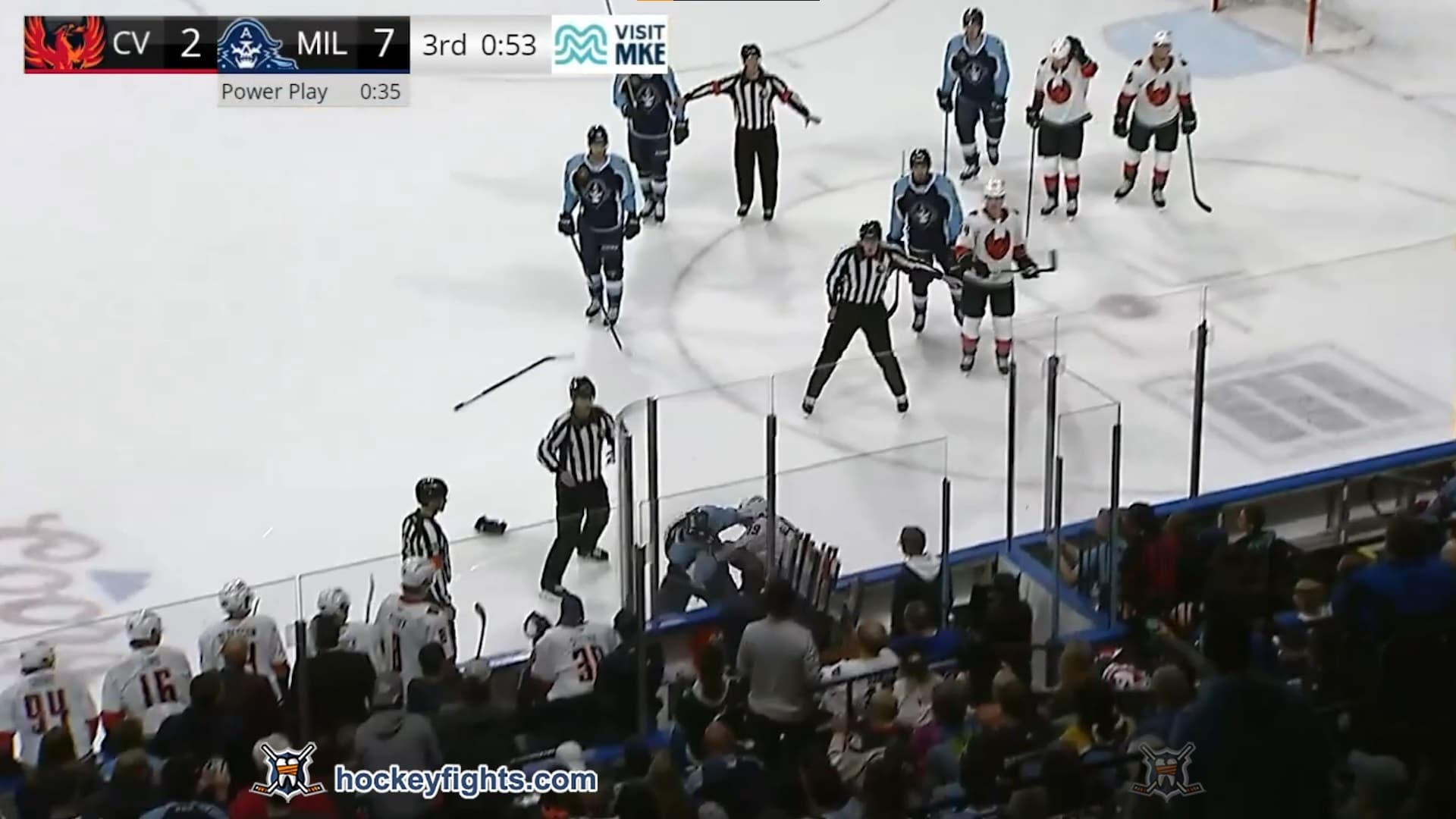 C. Hughes (CVF) vs. R. McKeown (MIL)