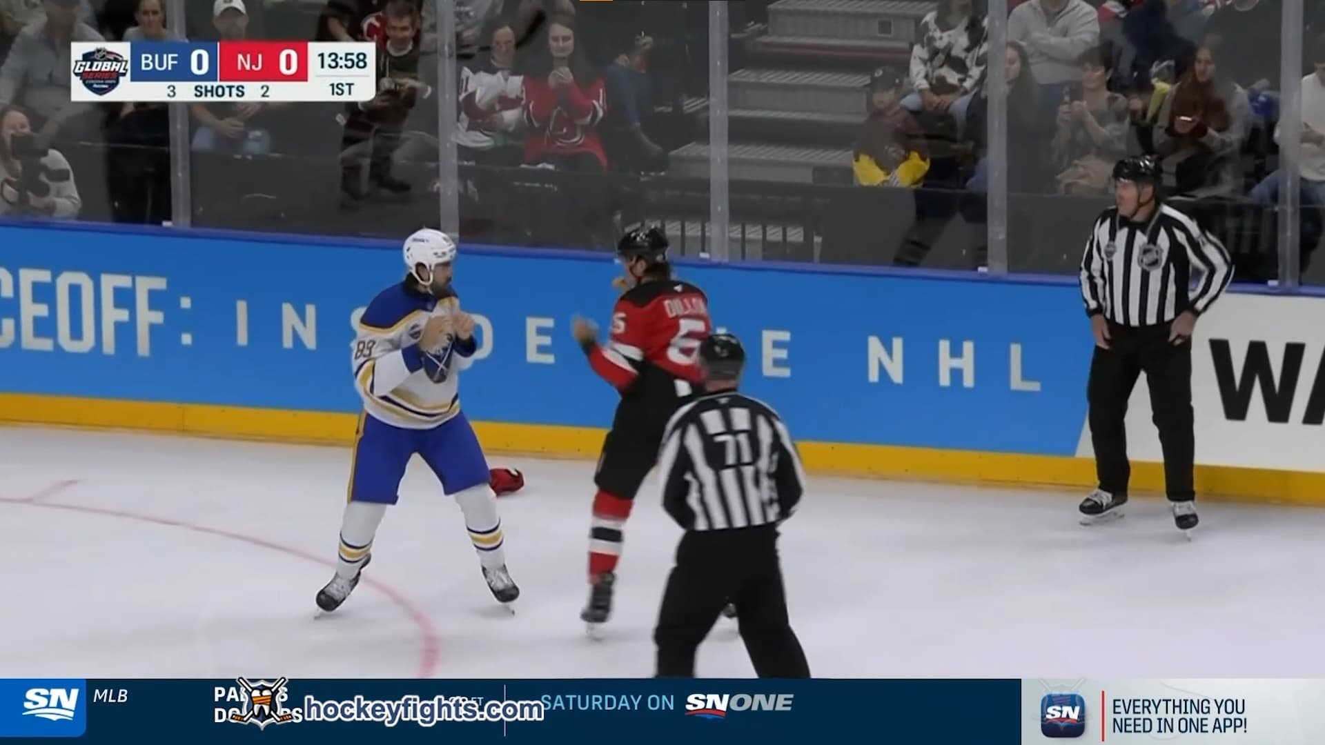 A. Tuch (BUF) vs. B. Dillon (NJD)