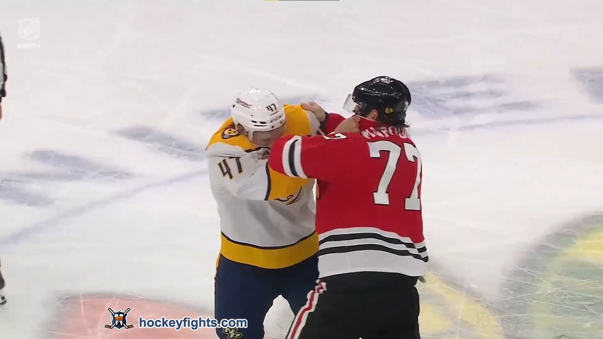 M. McCarron (NSH) vs. P. Maroon (CHI)