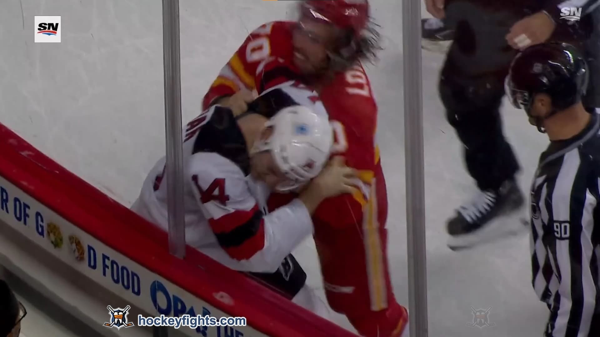 N. Bastian (NJD) vs. R. Lomberg (CGY)