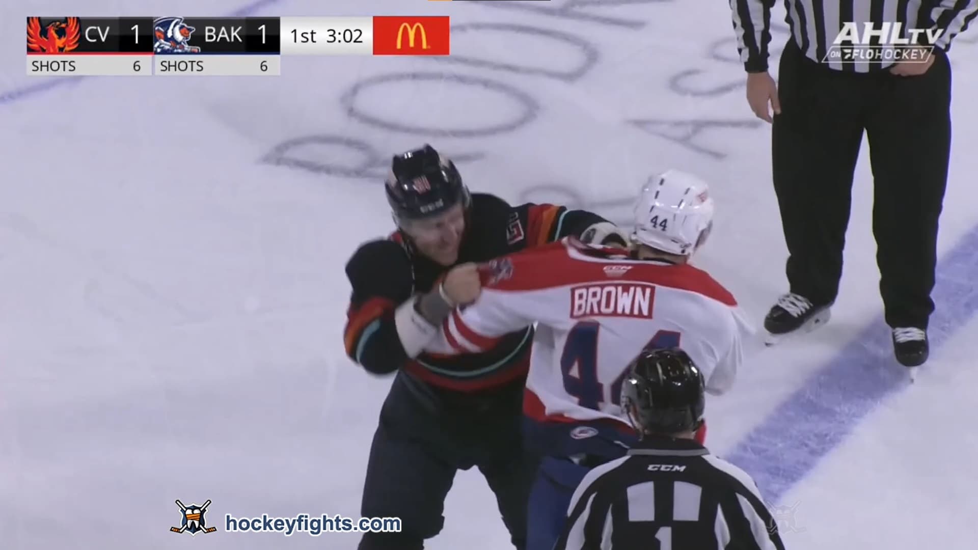 I. McKinnon (CVF) vs. J. Brown (BAK)