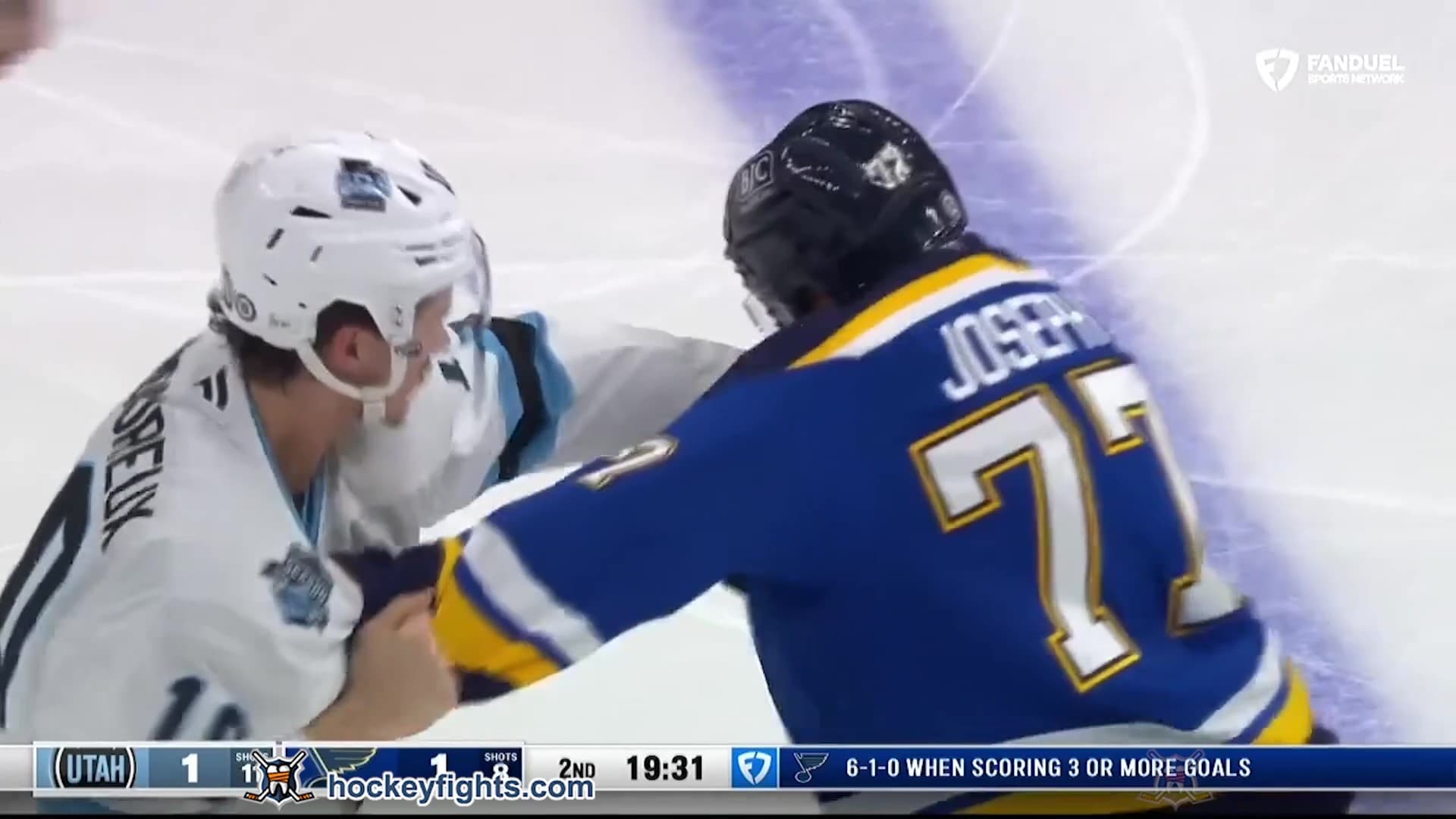 M. Lamoureux (UTA) vs. P. Joseph (STL)