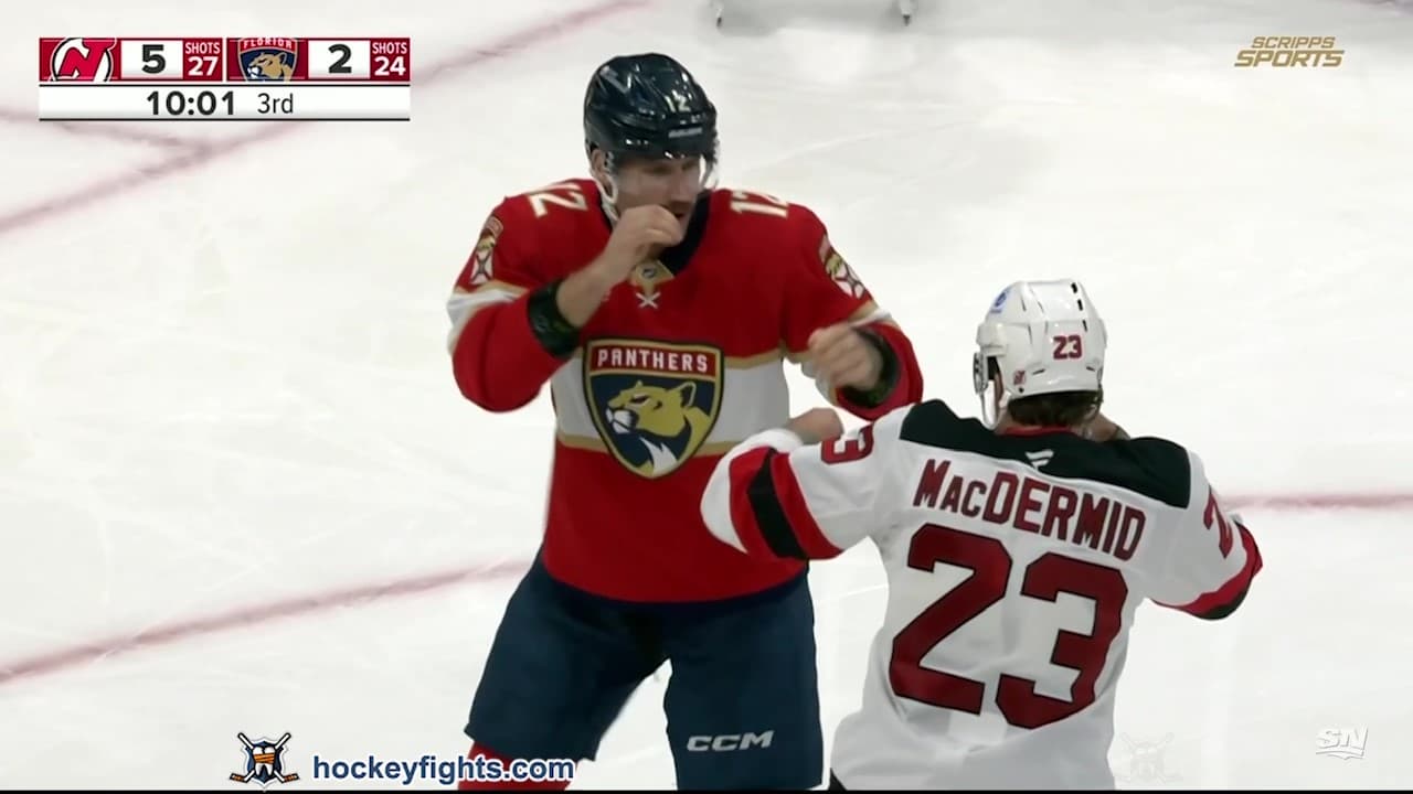 K. MacDermid (NJD) vs. J. Gadjovich (FLA)