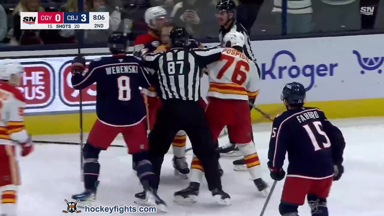 M. Pospisil (CGY) vs. M. Olivier (CBJ)