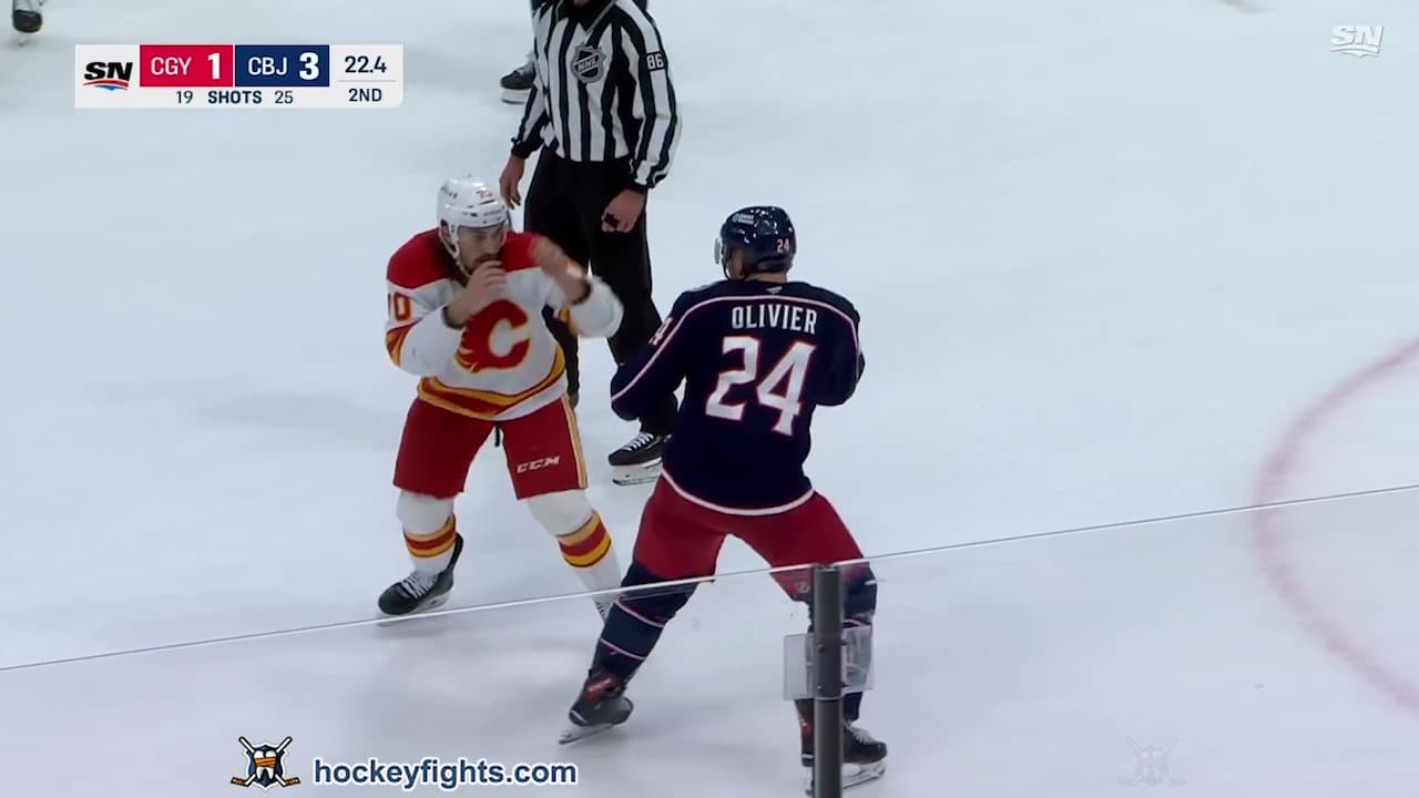 R. Lomberg (CGY) vs. M. Olivier (CBJ)