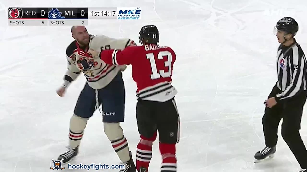 B. Baddock (RCK) vs. K. Marino (MIL)