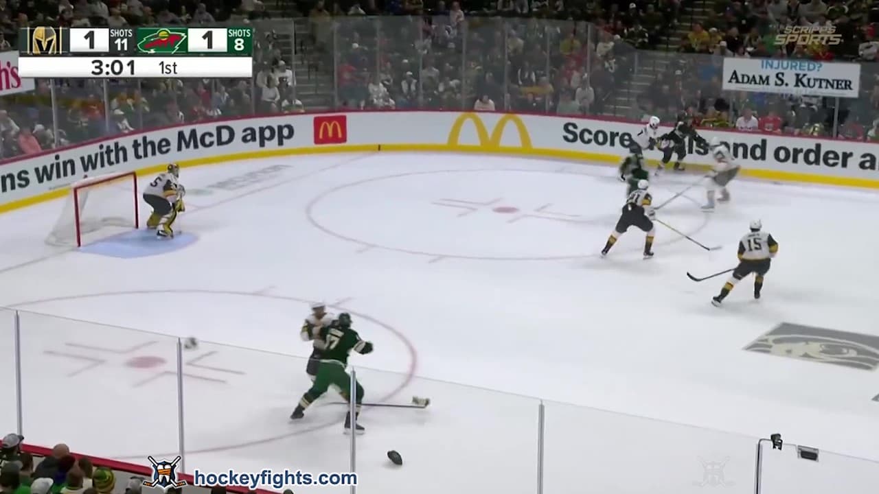 K. Kolesar (VGK) vs. M. Foligno (MIN)