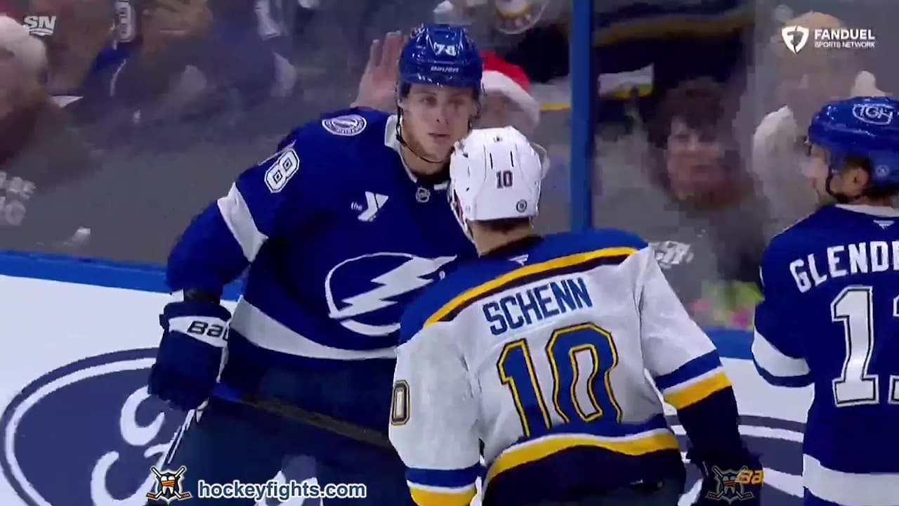 B. Schenn (STL) vs. E. Lilleberg (TBL)
