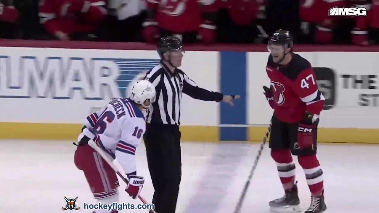 V. Trocheck (NYR) vs. P. Cotter (NJD)