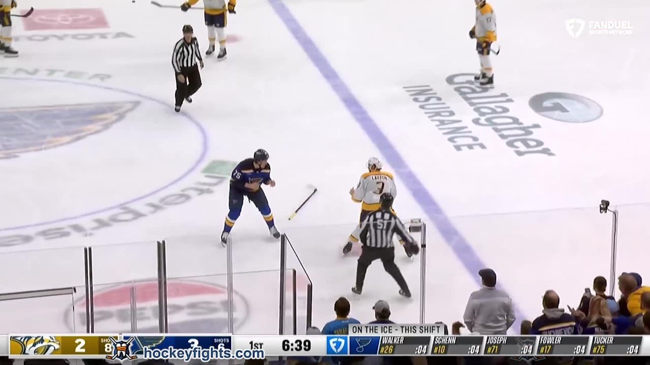 J. Lauzon (NSH) vs. T. Tucker (STL)
