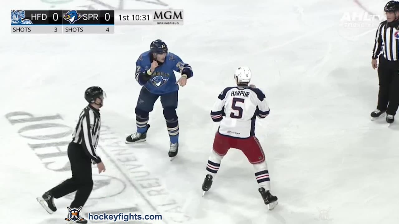 B. Harpur (HFD) vs. D. Peterson (SPR)