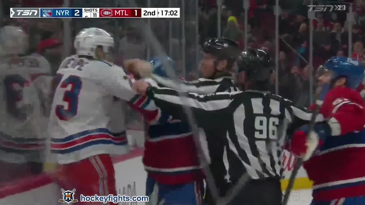 M. Rempe (NYR) vs. A. Xhekaj (MON)