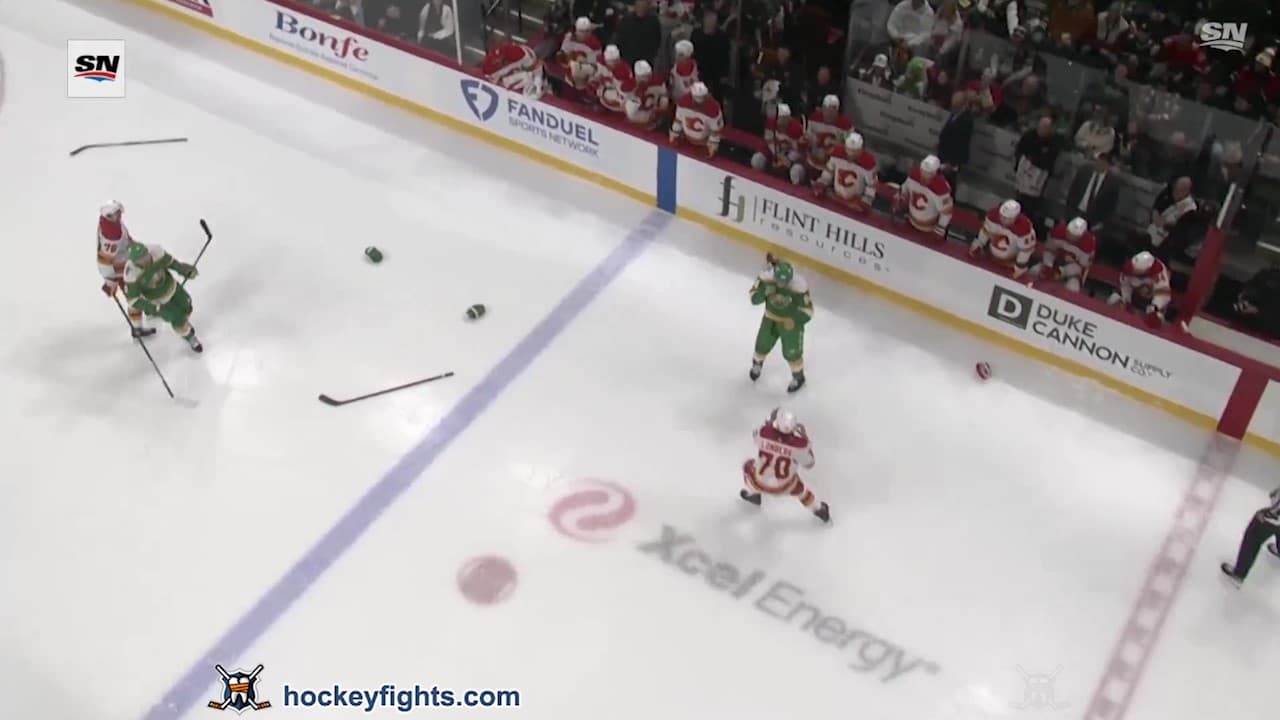 R. Lomberg (CGY) vs. J. Lauko (MIN)