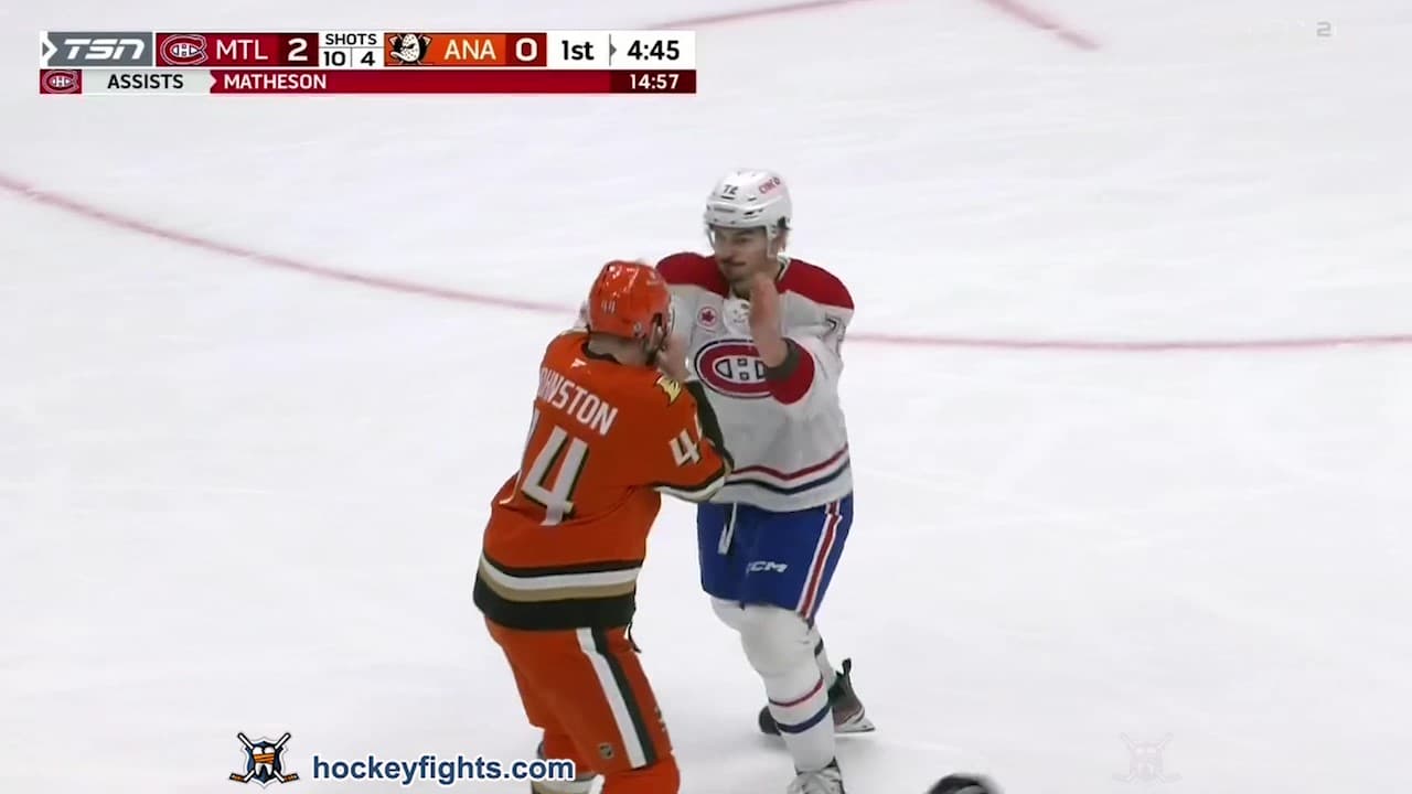 A. Xhekaj (MTL) vs. R. Johnston (ANA)