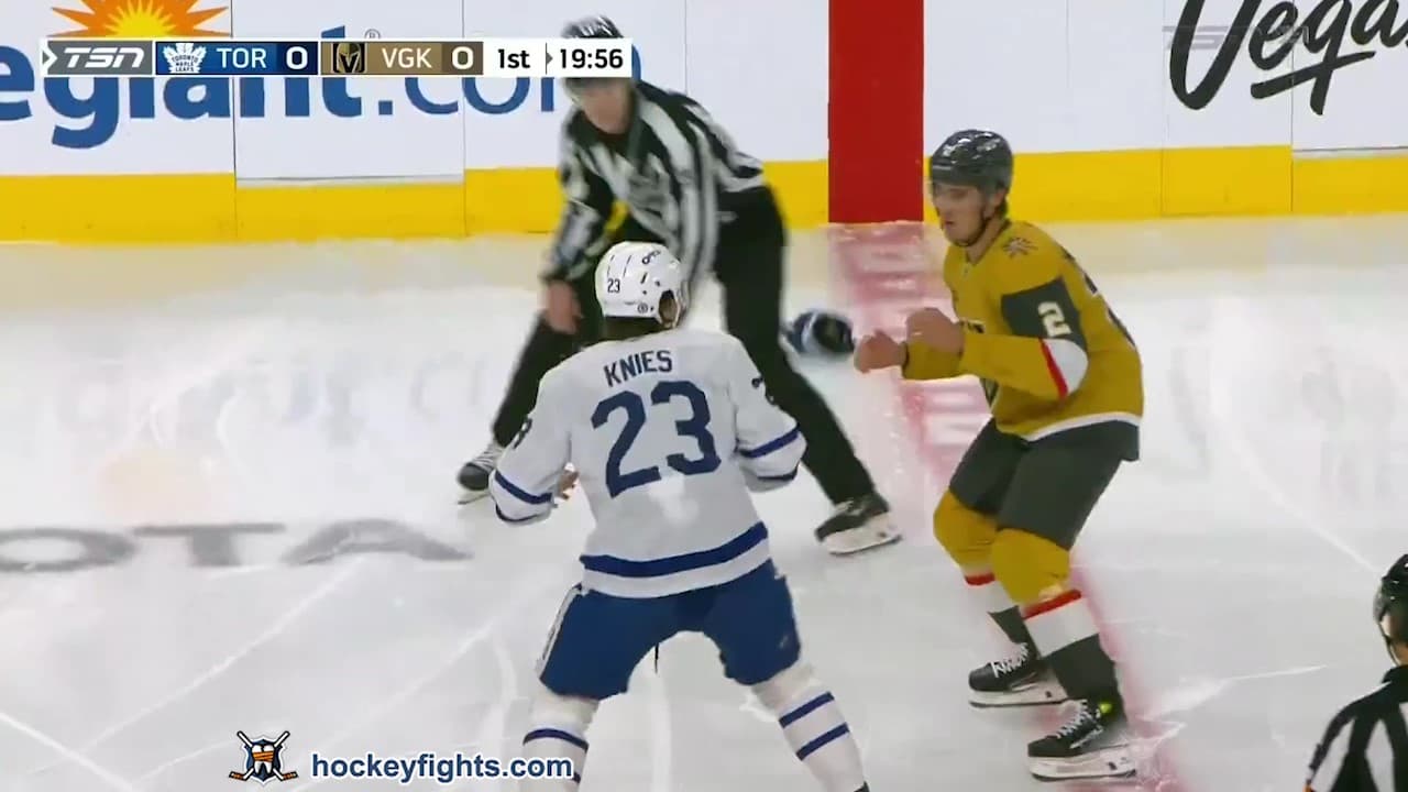 M. Knies (TOR) vs. Z. Whitecloud (VGK)