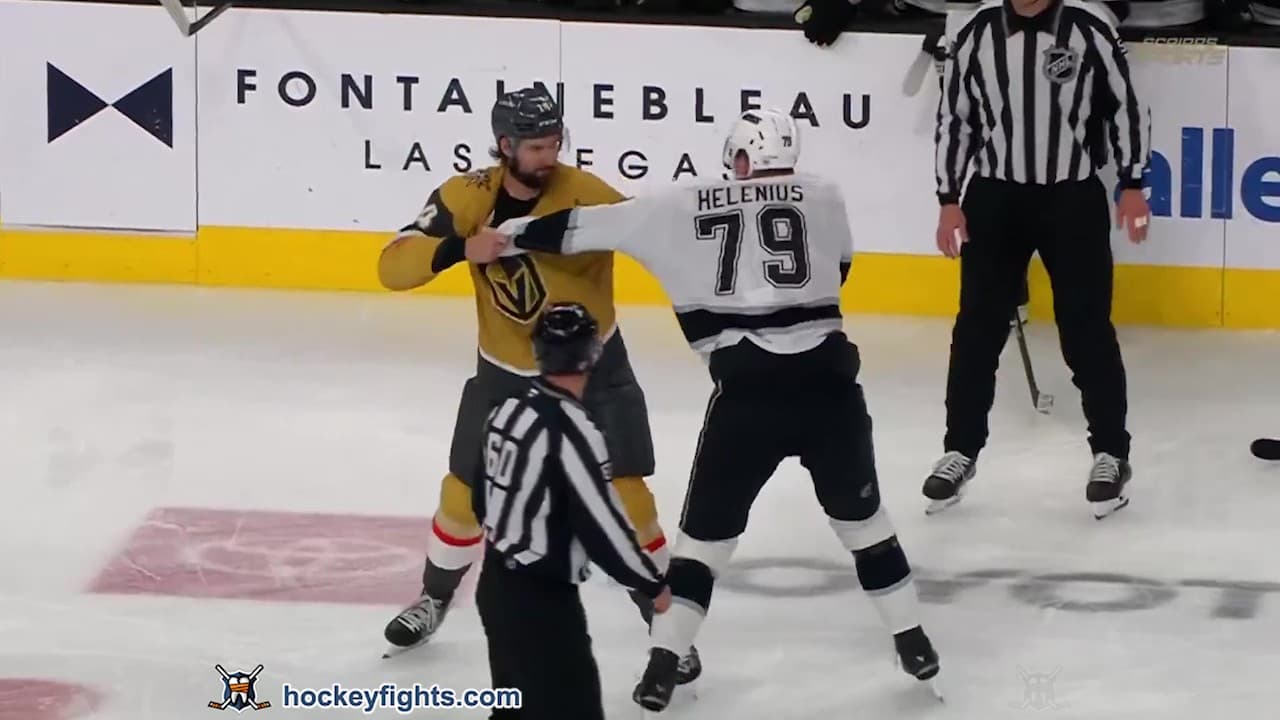 S. Helenius (LAK) vs. N. Hague (VGK)