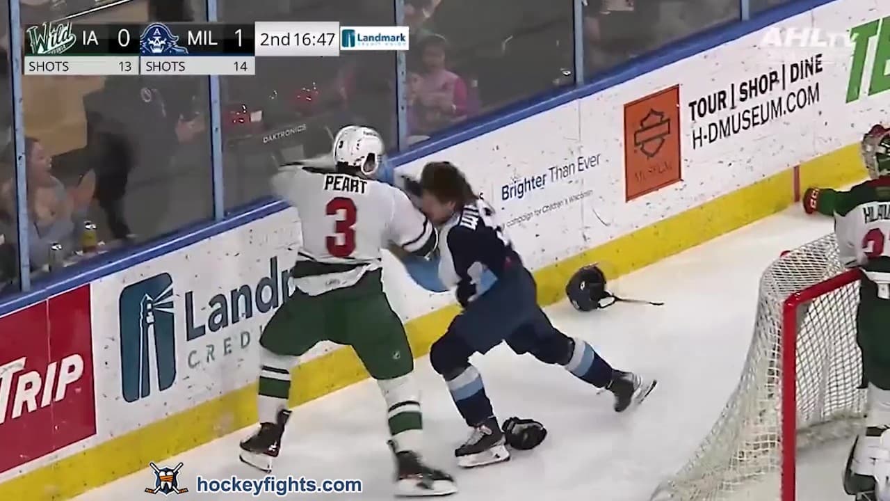 J. Peart (IOW) vs. O. Wiesblatt (MIL)