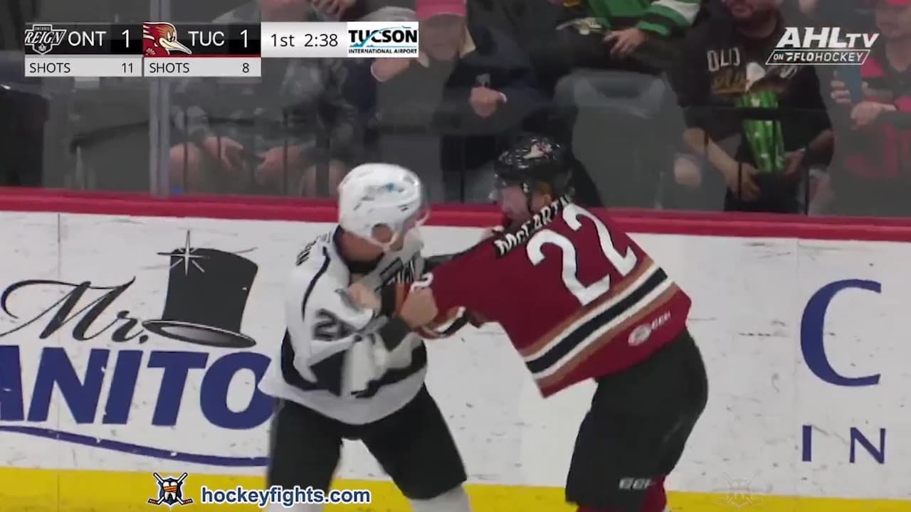 G. Gawdin (ONT) vs. B. McCartney (TUC)