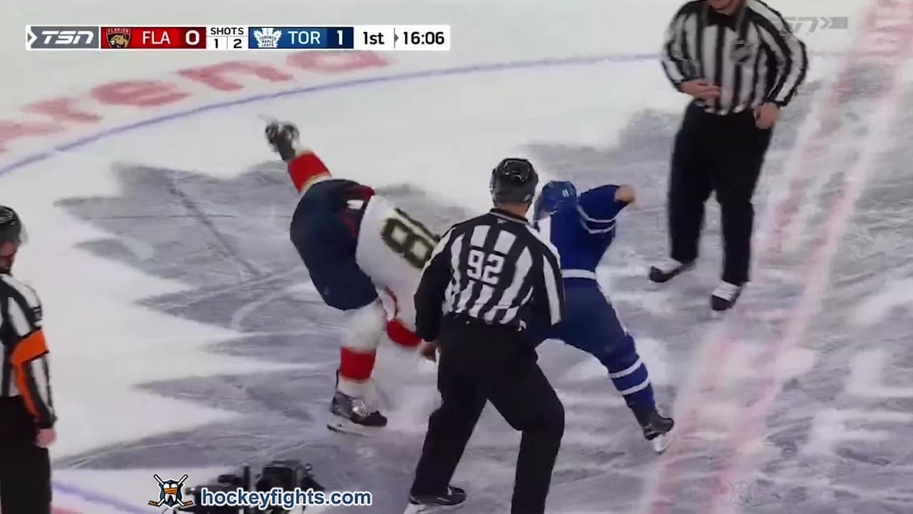 N. Schmidt (FLA) vs. M. Domi (TOR)