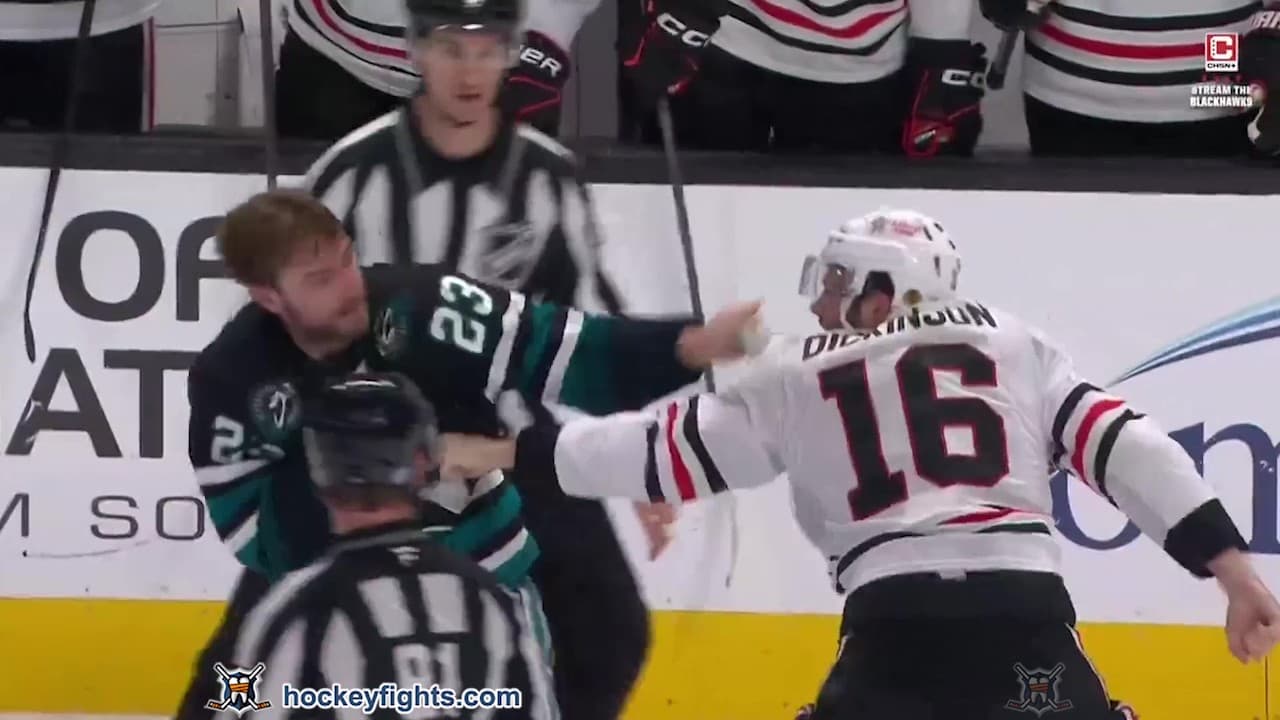 J. Dickinson (CHI) vs. B. Goodrow (SJS)