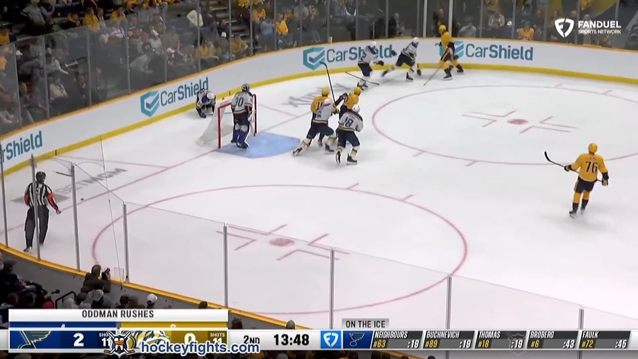 J. Neighbours (STL) vs. M. McCarron (NSH)