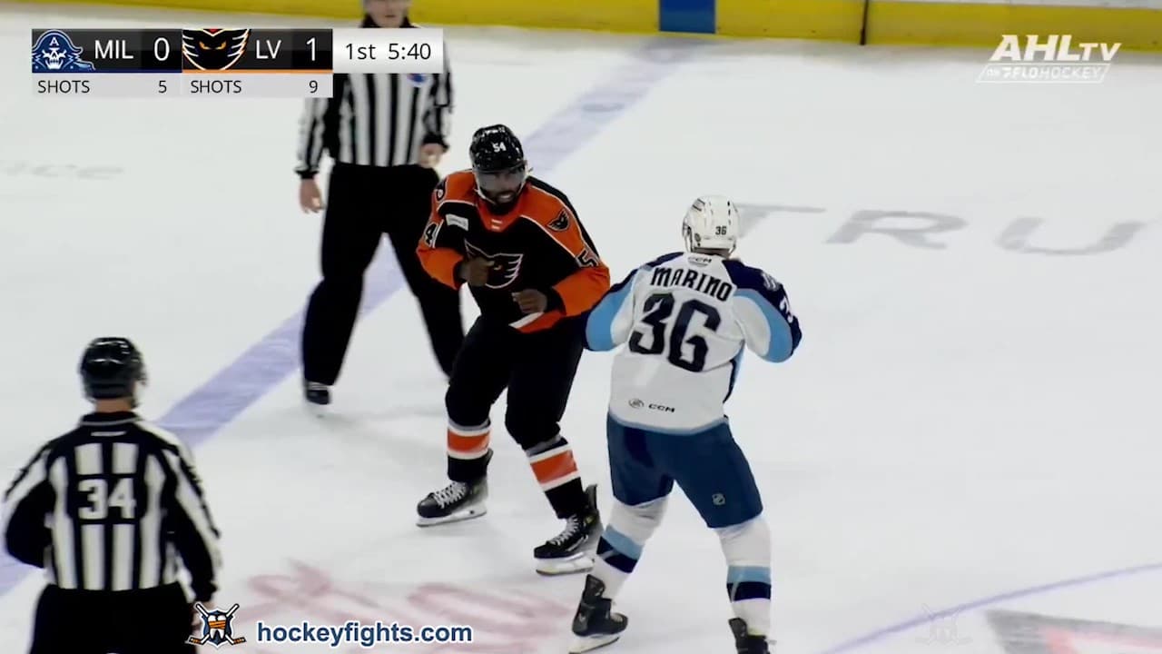 K. Marino (MIL) vs. G. Smith (LHV)