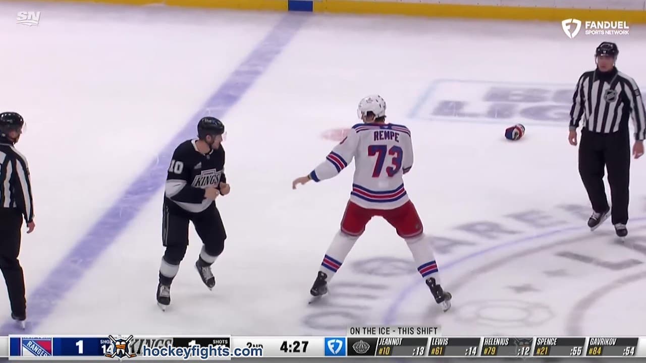 M. Rempe (NYR) vs. T. Jeannot (LAK)