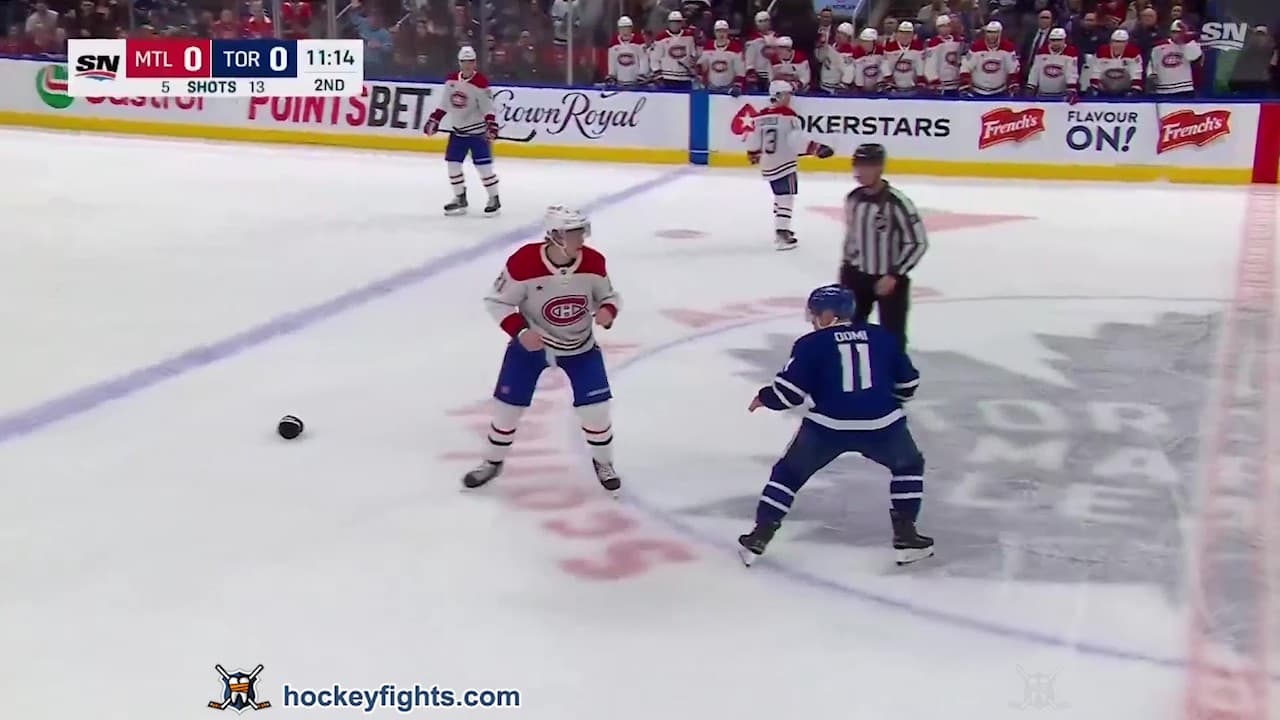 K. Guhle (MTL) vs. M. Domi (TOR)