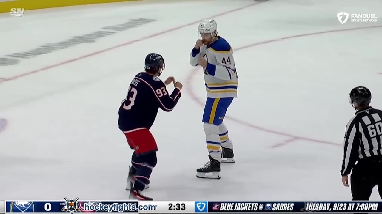 J. Dunne (BUF) vs. M. McCue (CBJ)