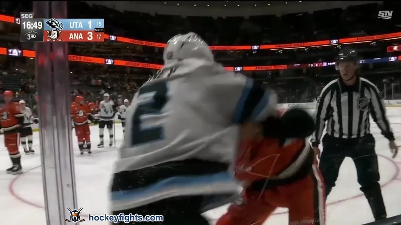 B. McCartney (UTA) vs. T. Hinds (ANA)